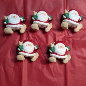 Set of Santa Claus Ornaments